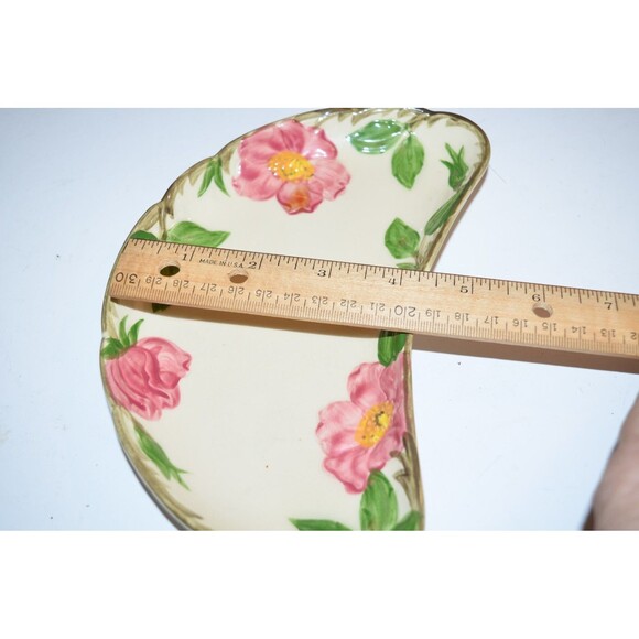 Vtg Franciscan Desert Rose Crescent Bone Dish Side Plate Gladding McBean USA - Picture 6 of 6